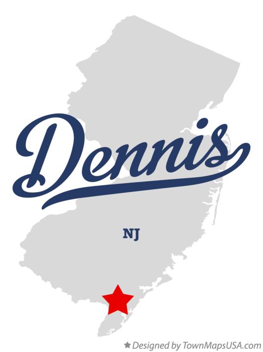 Map of Dennis New Jersey NJ