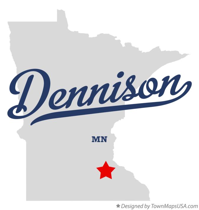Map of Dennison Minnesota MN