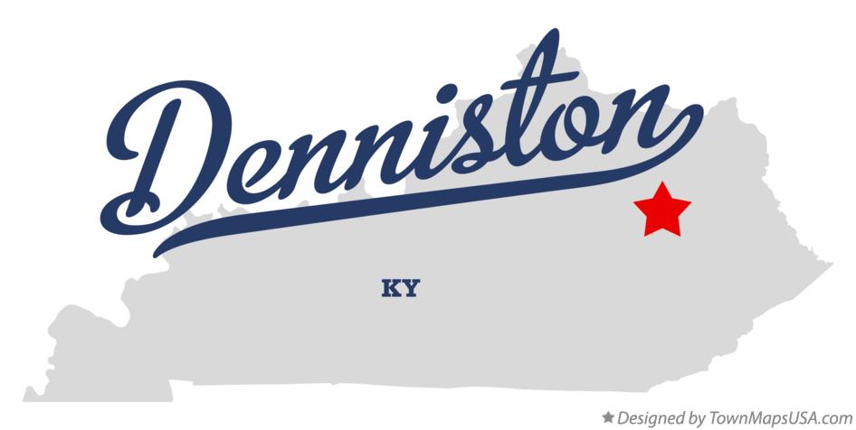 Map of Denniston Kentucky KY