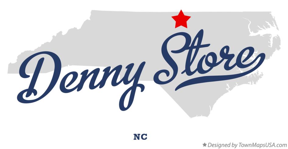 Map of Denny Store North Carolina NC