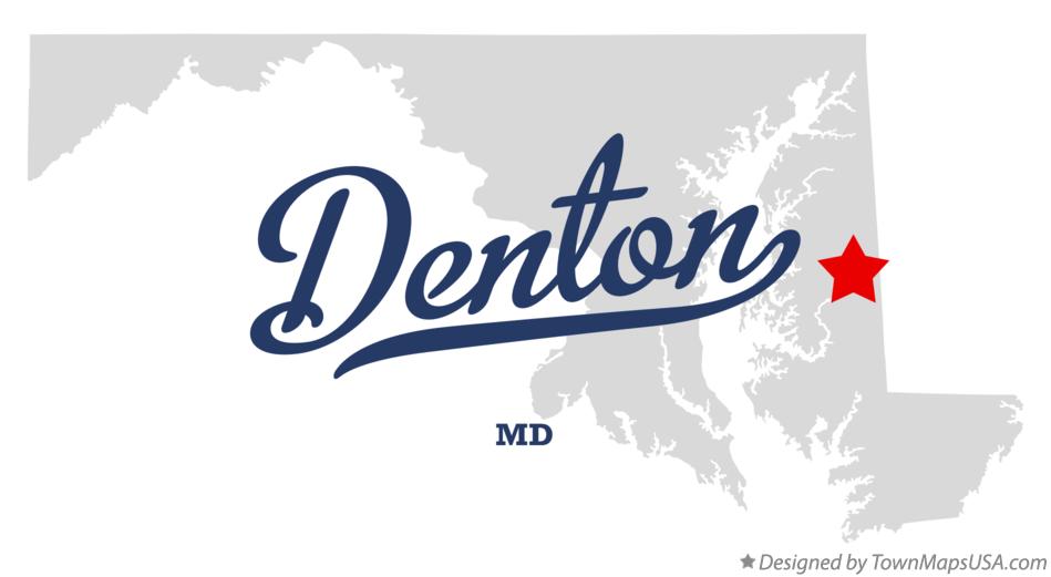 Map of Denton Maryland MD