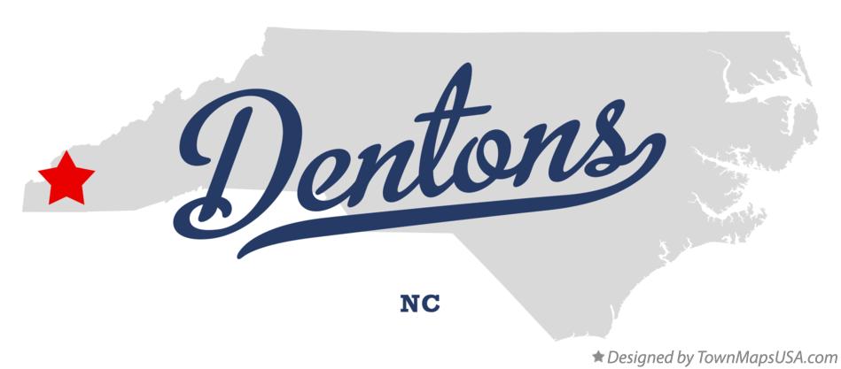 Map of Dentons North Carolina NC