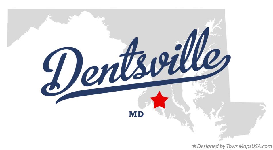 Map of Dentsville Maryland MD