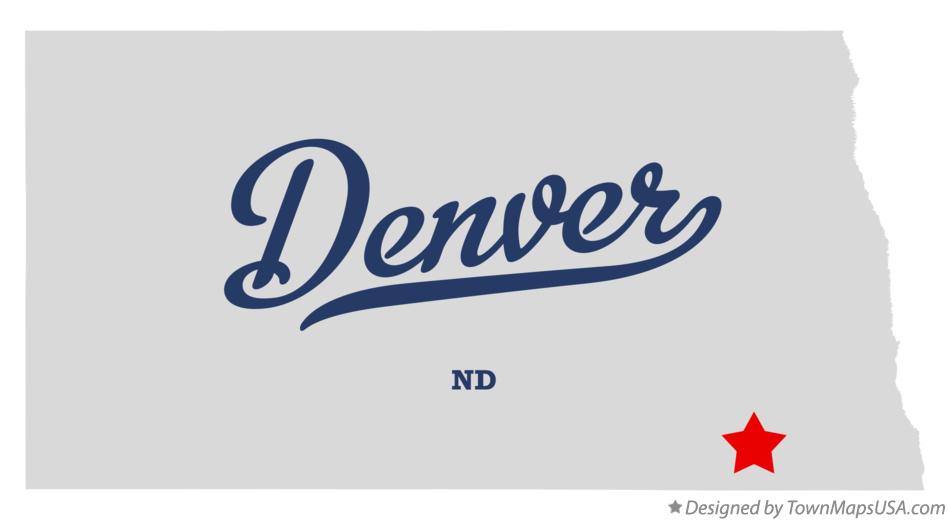 Map of Denver North Dakota ND