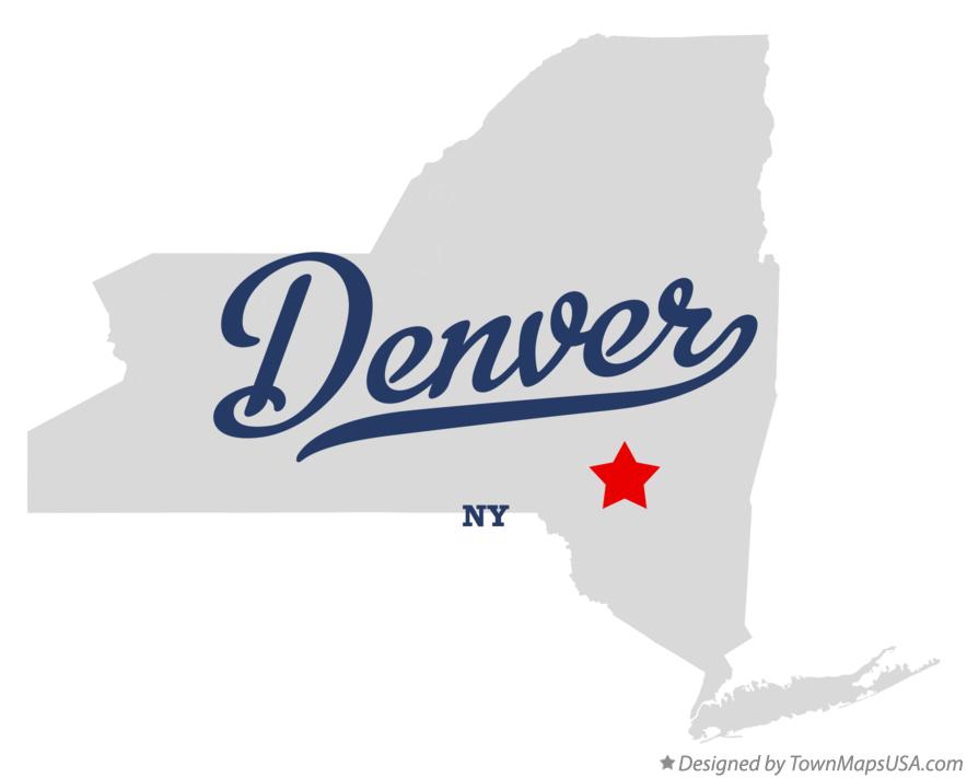 Map of Denver New York NY
