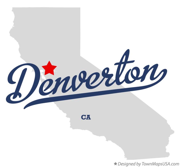 Map of Denverton California CA