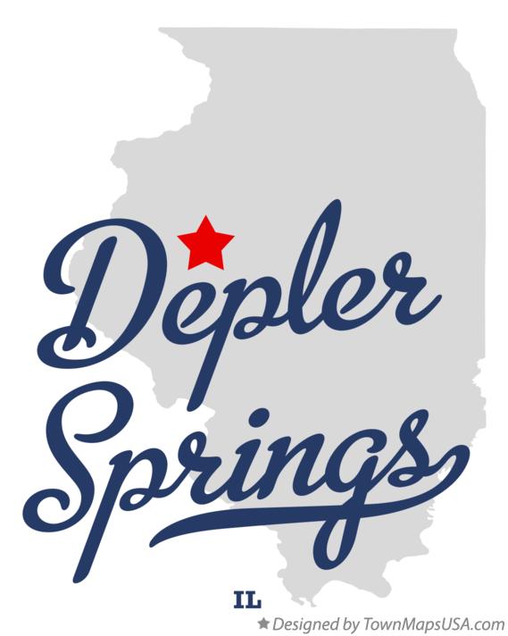 Map of Depler Springs Illinois IL