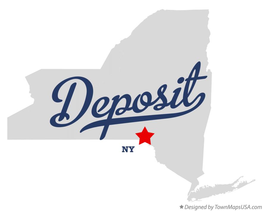 Map of Deposit New York NY