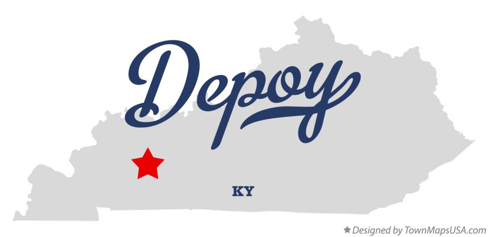Map of Depoy Kentucky KY