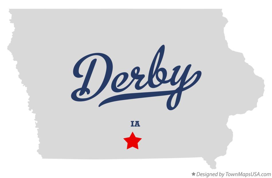 Map of Derby Iowa IA