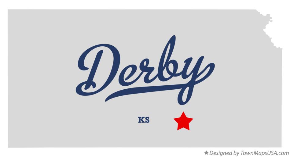 Map of Derby Kansas KS