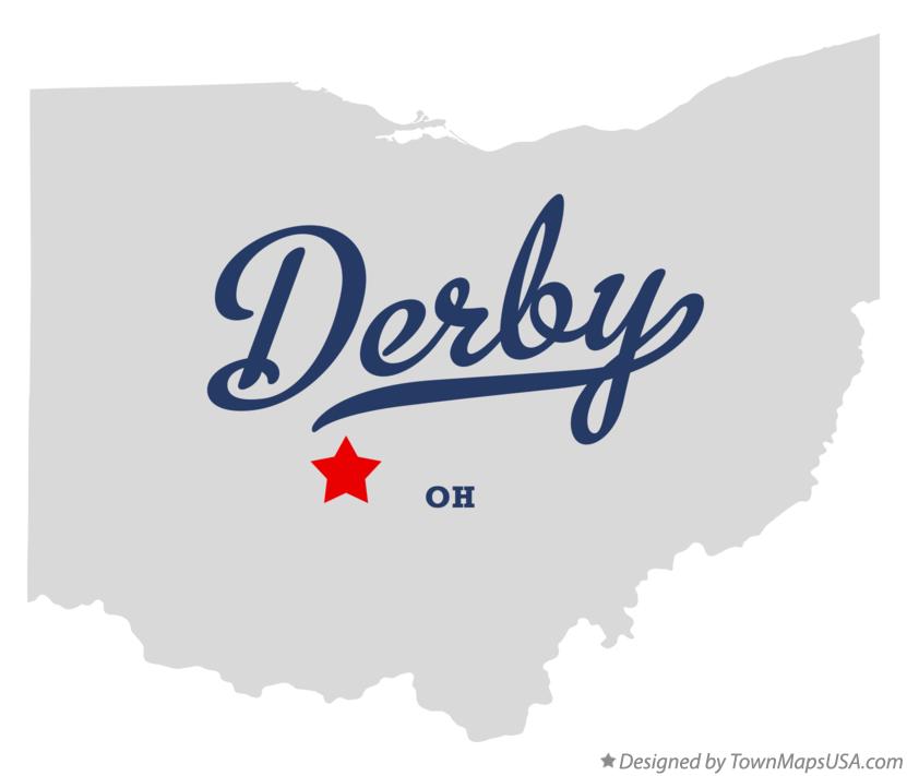 Map of Derby Ohio OH