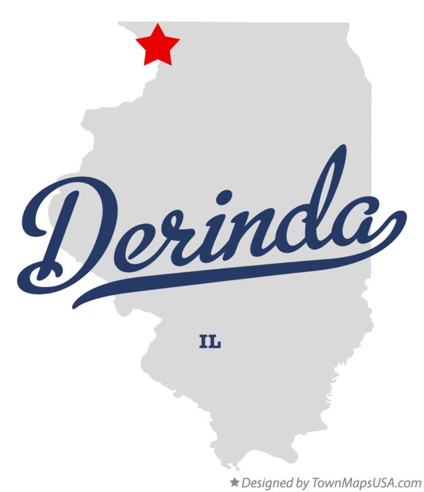 Map of Derinda Illinois IL
