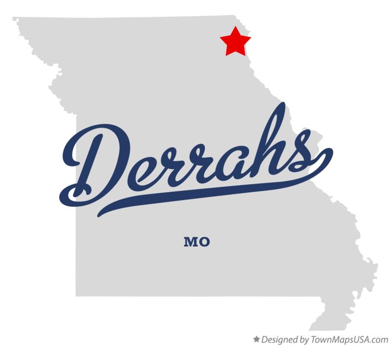 Map of Derrahs Missouri MO