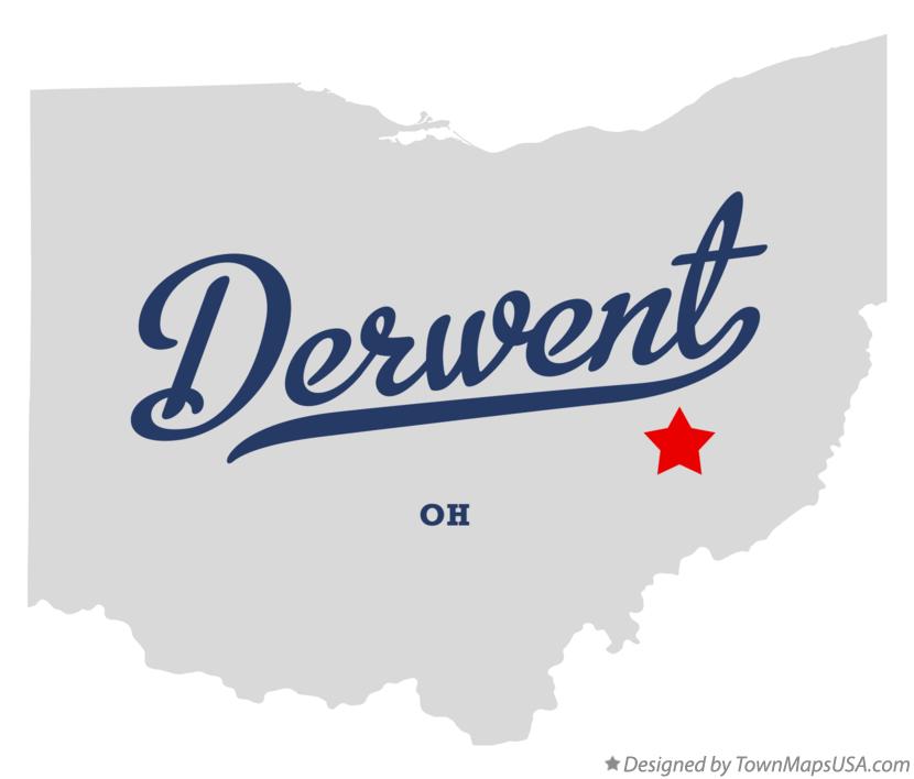 Map of Derwent Ohio OH