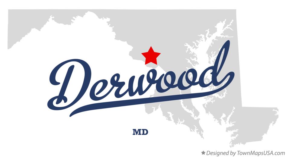 Map of Derwood Maryland MD