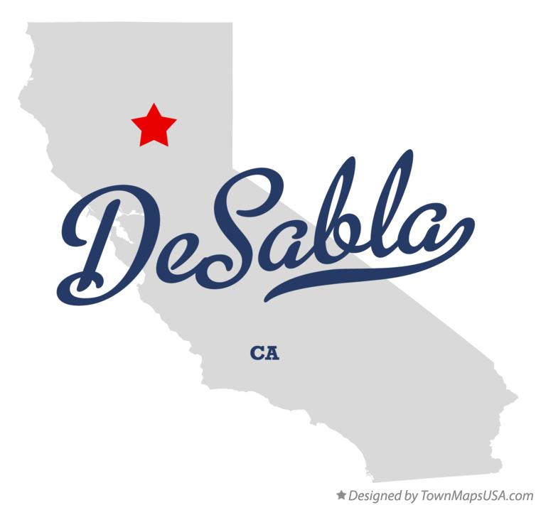 Map of DeSabla California CA