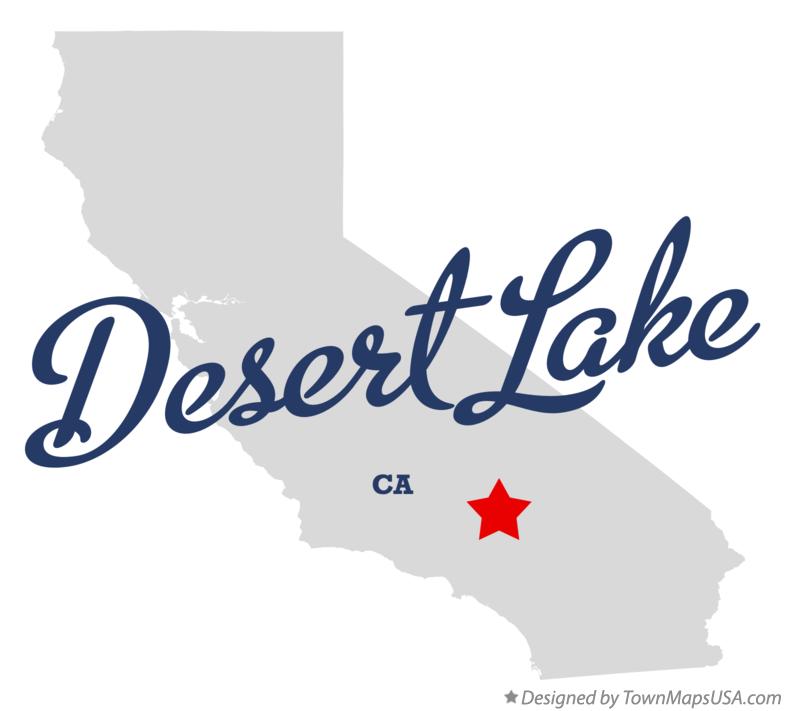 Map of Desert Lake California CA