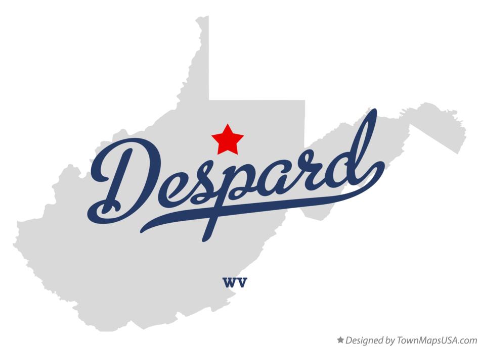 Map of Despard West Virginia WV