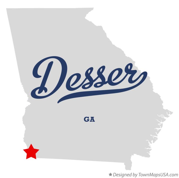 Map of Desser Georgia GA