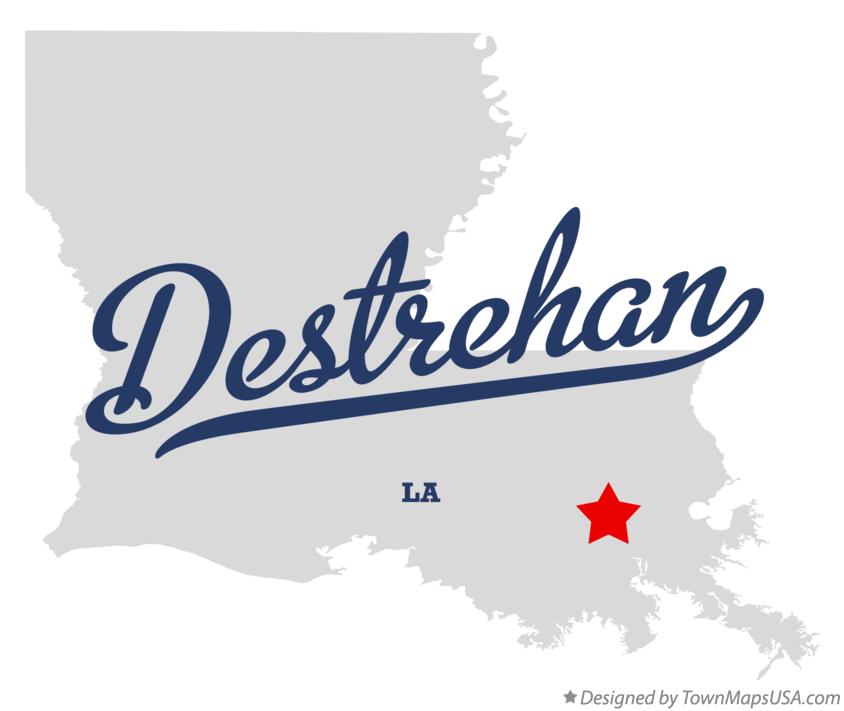 Map of Destrehan Louisiana LA
