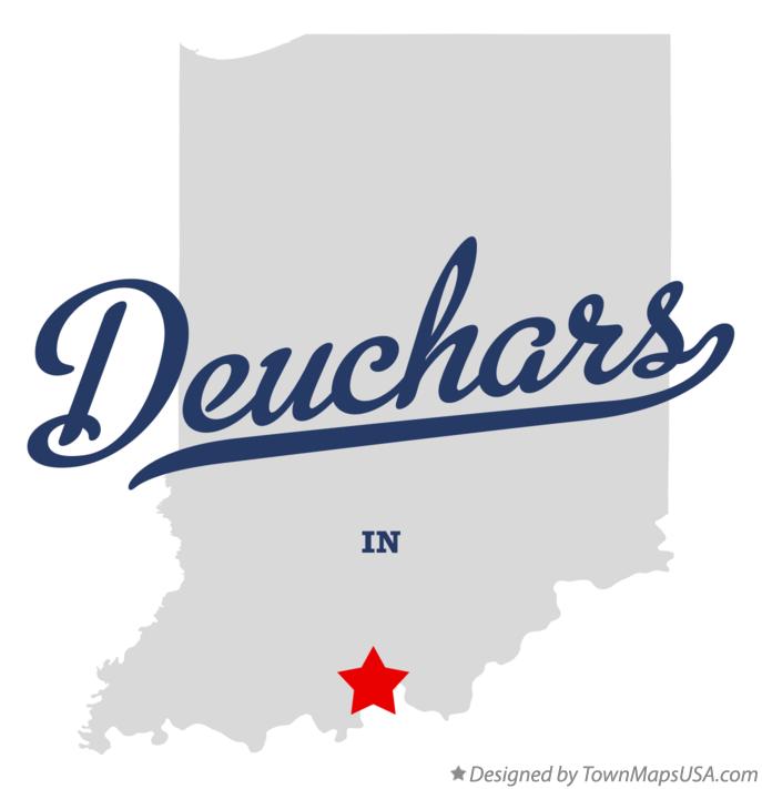 Map of Deuchars Indiana IN