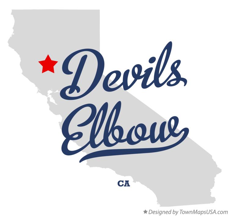 Map of Devils Elbow California CA