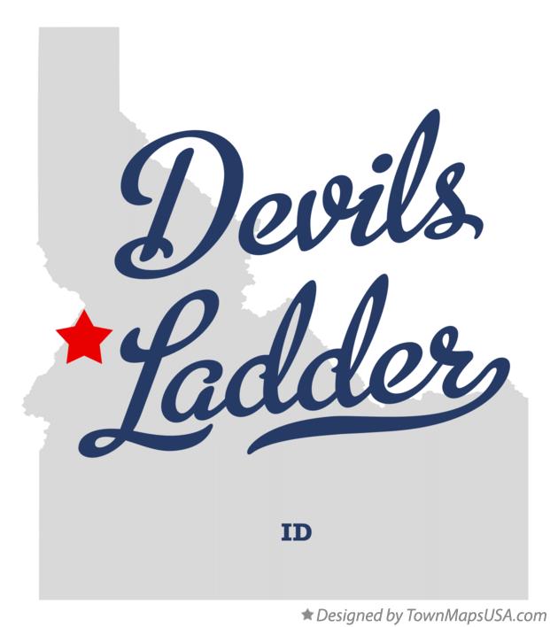 Map of Devils Ladder Idaho ID
