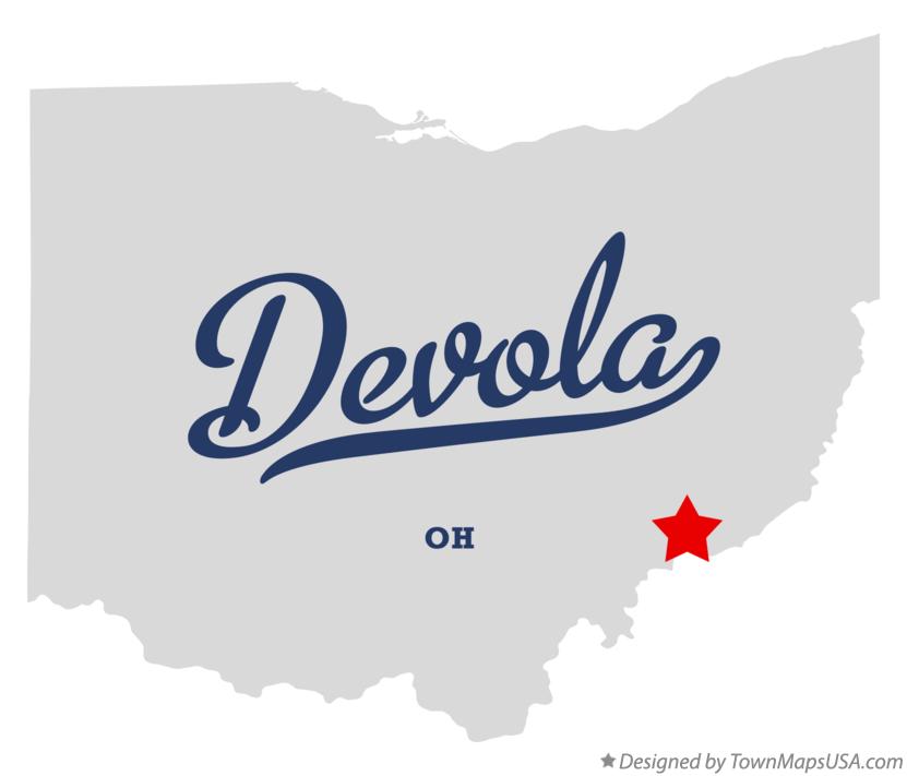 Map of Devola Ohio OH