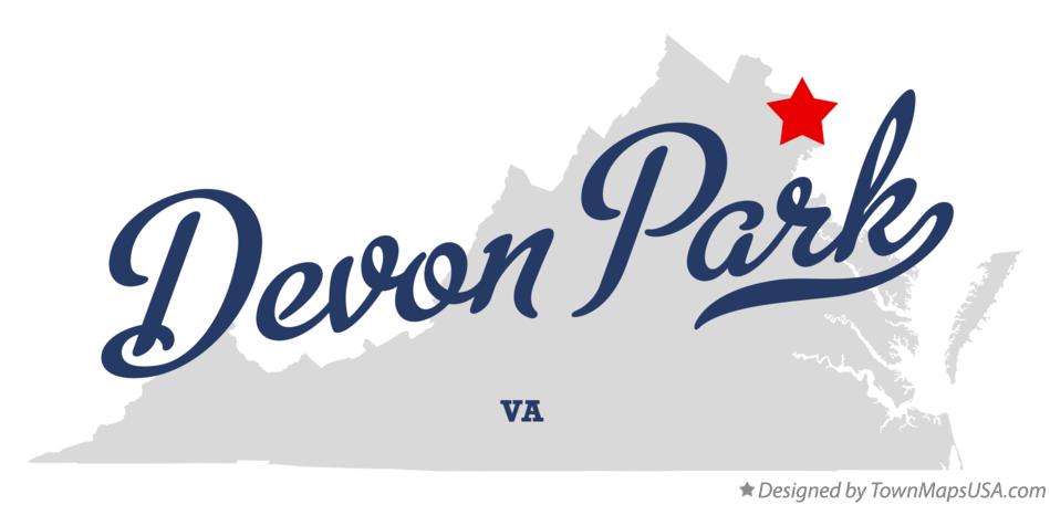 Map of Devon Park Virginia VA