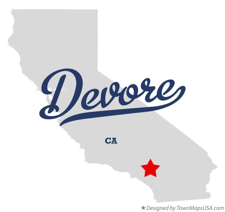 Map of Devore California CA