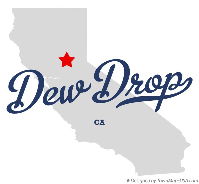 Map of Dew Drop California CA