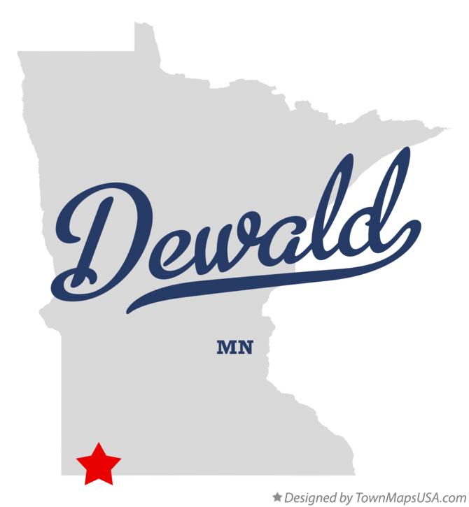 Map of Dewald Minnesota MN