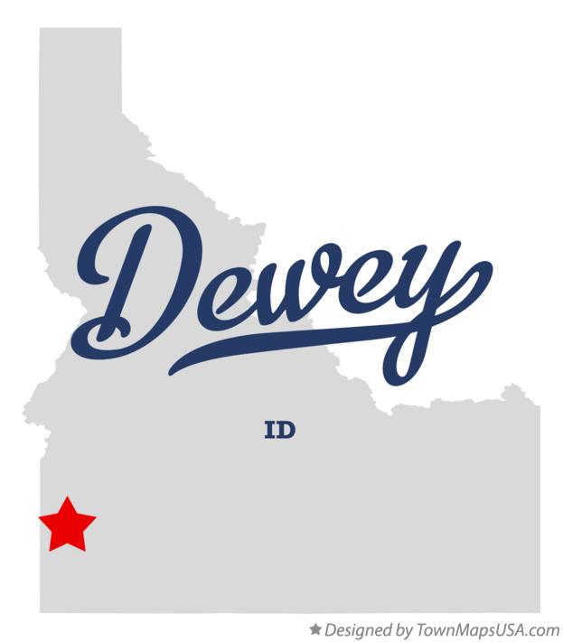 Map of Dewey Idaho ID