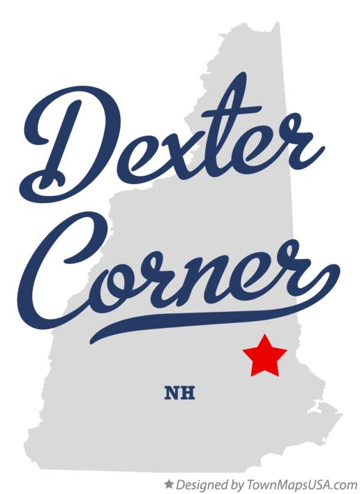 Map of Dexter Corner New Hampshire NH