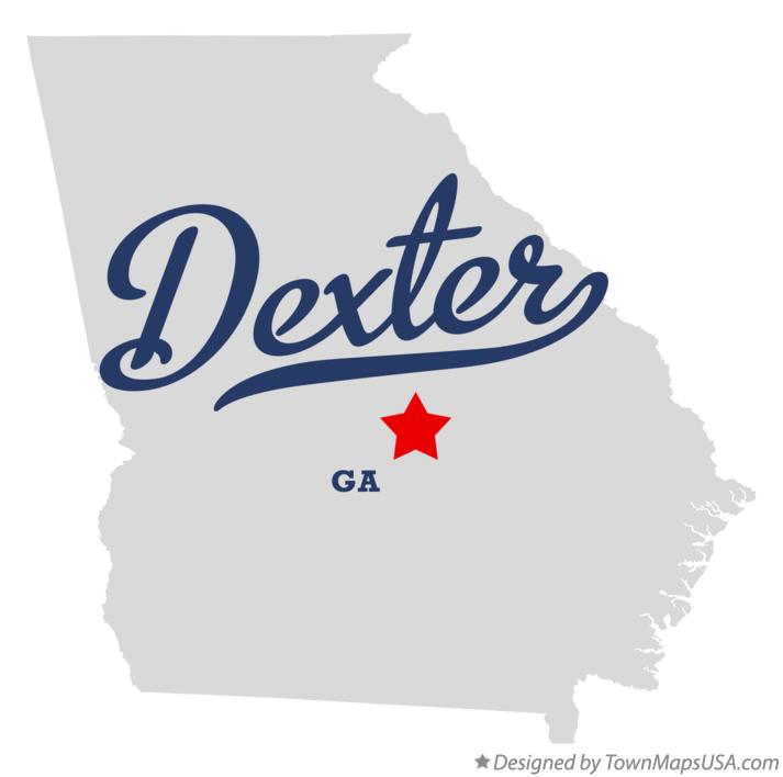 Map of Dexter Georgia GA