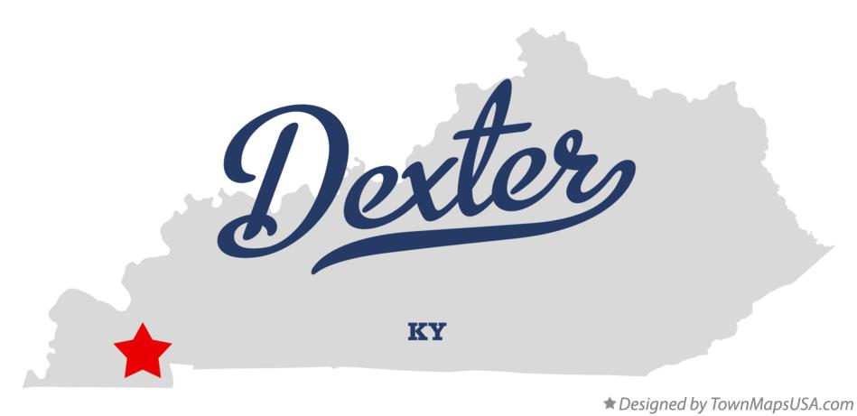 Map of Dexter Kentucky KY