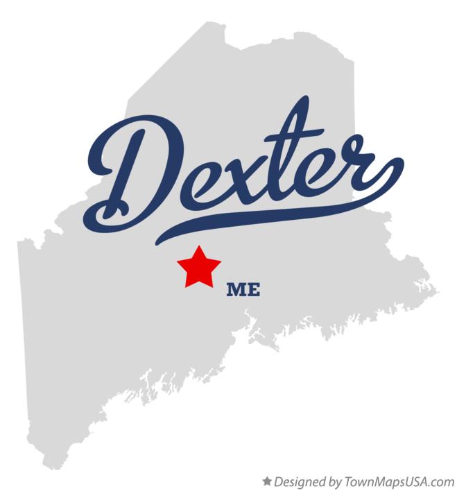 Map of Dexter Maine ME