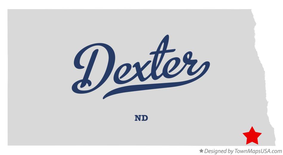Map of Dexter North Dakota ND