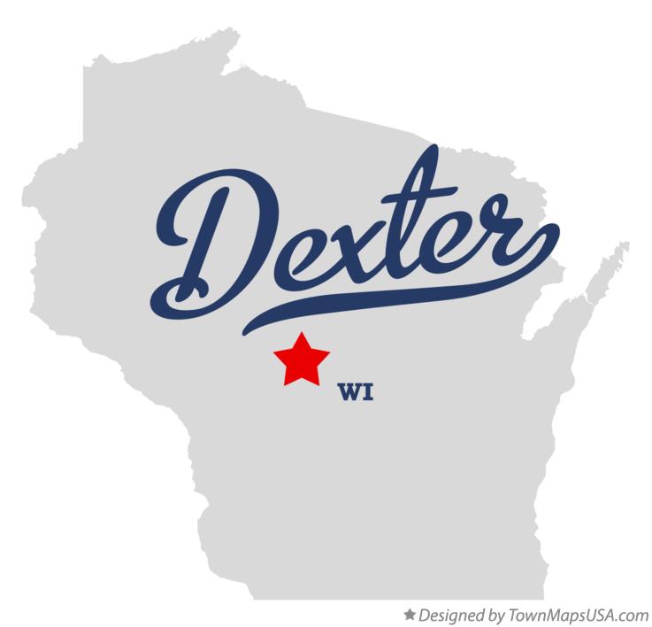 Map of Dexter Wisconsin WI