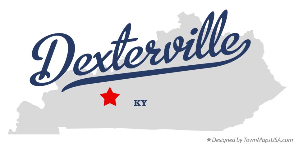 Map of Dexterville Kentucky KY