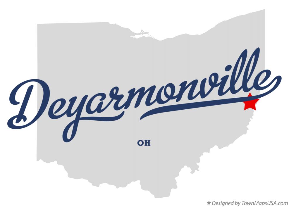 Map of Deyarmonville Ohio OH