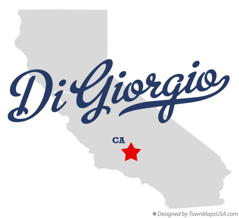 Map of Di Giorgio California CA