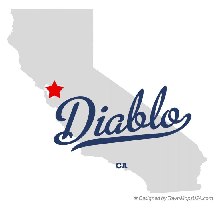 Map of Diablo California CA