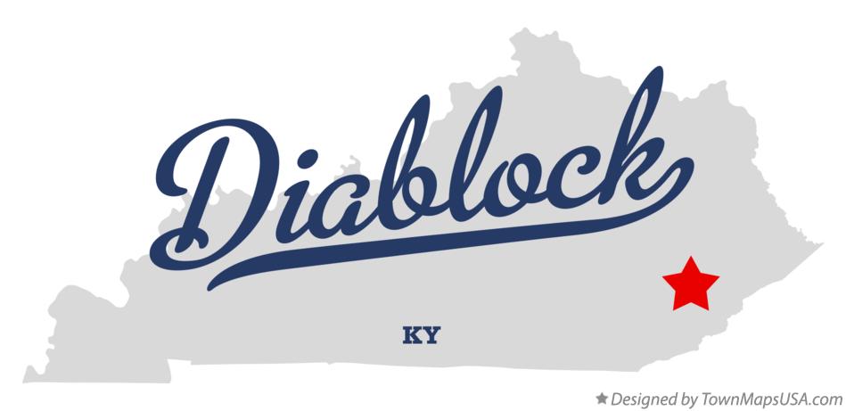 Map of Diablock Kentucky KY