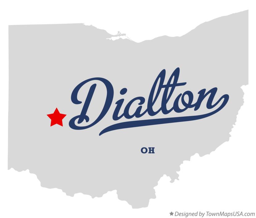 Map of Dialton Ohio OH