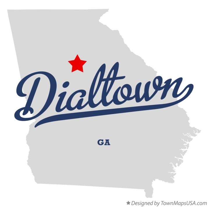 Map of Dialtown Georgia GA