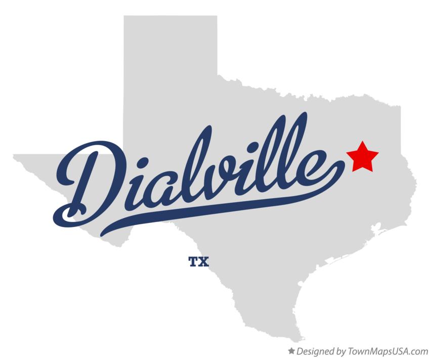 Map of Dialville Texas TX