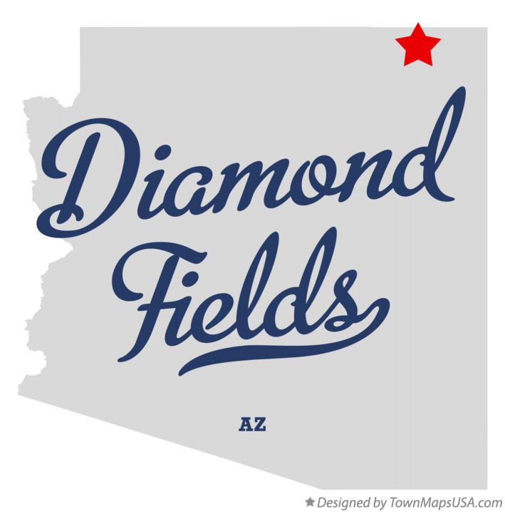 Map of Diamond Fields Arizona AZ