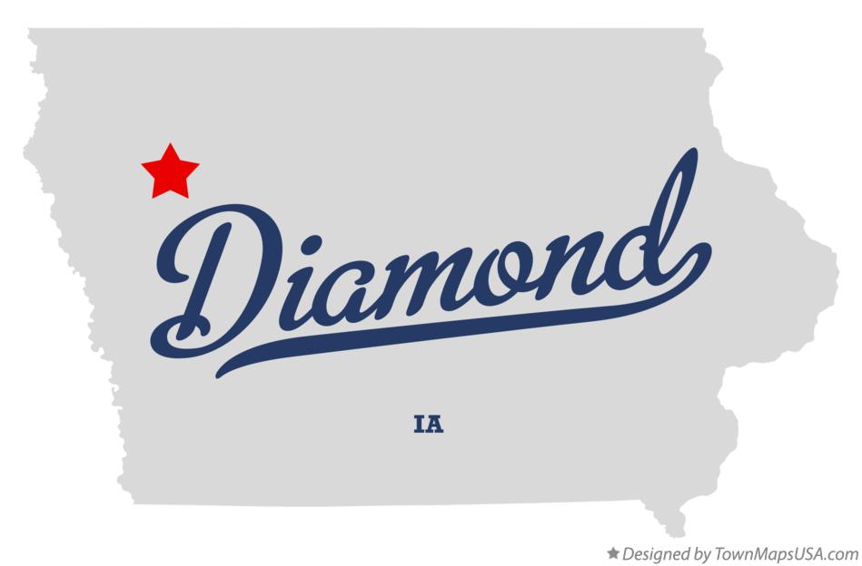 Map of Diamond Iowa IA